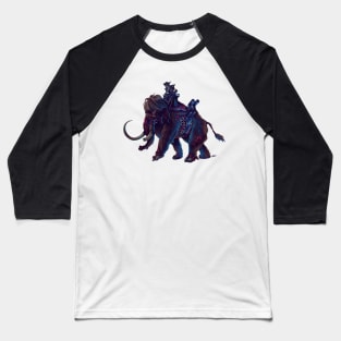 Undead Dwarf Riding an Undead Mammoth Baseball T-Shirt